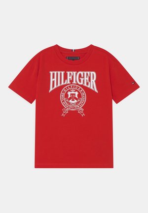 VARSITY TEE - T-shirt imprimé - deep crimson