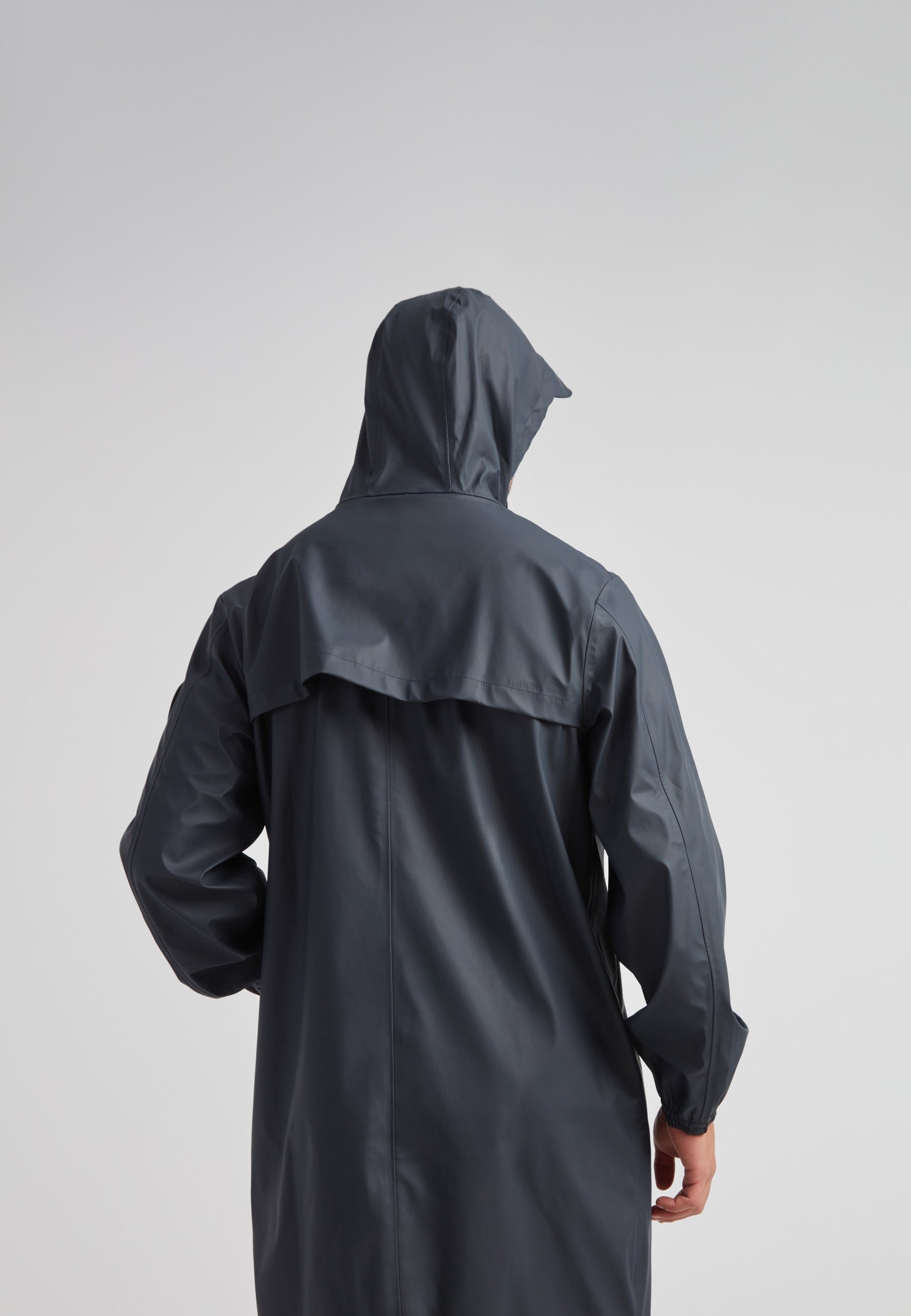 JACK1T ELEMENTS LONGLINE HOODED RAINCOAT - Parka - DARK BLUE/dark