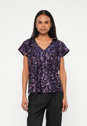 AUREA MARLEE BLOUSE  - Tricou cu imprimeu - aubergine