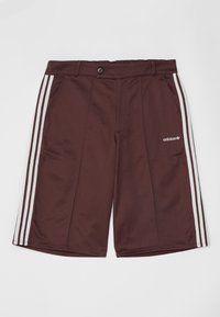 80S LOOSE BUTTONED 3-STRIPES 11-INCH BERMUDA - Shorts - shadow brown