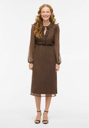 VIHARLEY LANGÄRMELIGES - Päevakleit - chocolate brown