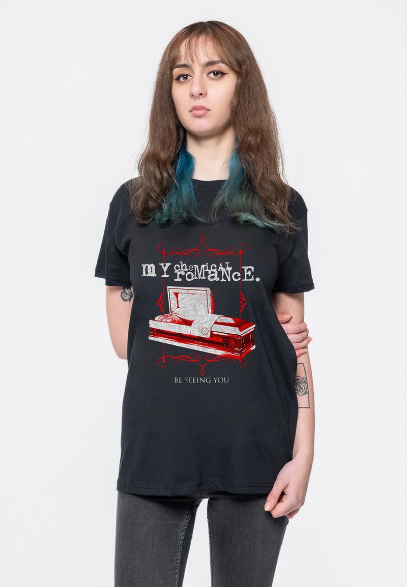 Paradiso Clothing MY CHEMICAL ROMANCE COFFIN - Print T-shirt - black