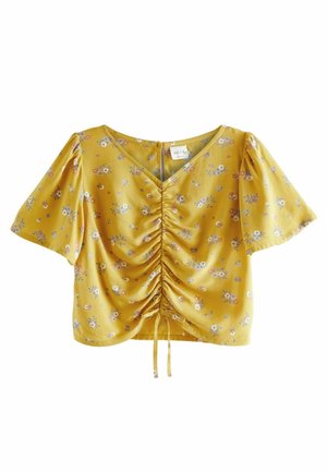 RUCHED REGULAR FIT - Blouse - yellow ditsy