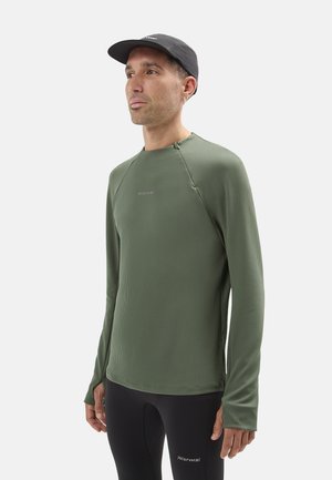 NNormal Langarmshirt - dunkelgrun