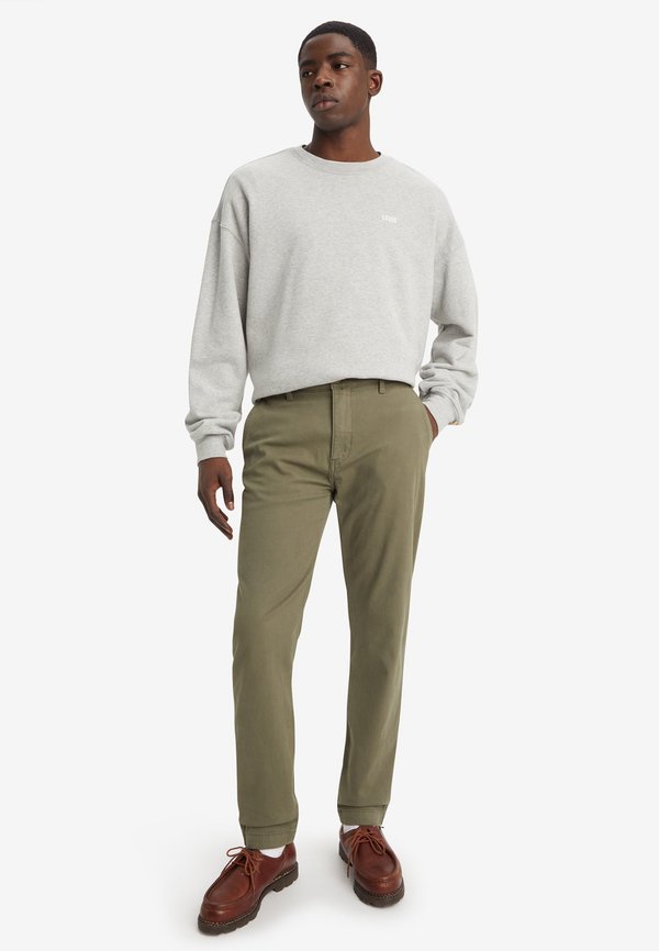 XX CHINO SLIM TAPER PANTS - Chinos - bunker olive shady4