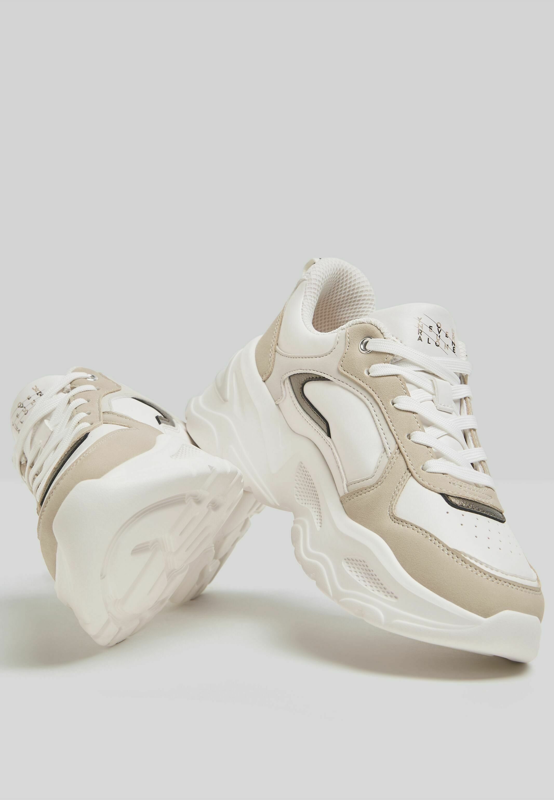 Bershka Sneakers laag - multi-coloured/crème - Zalando.nl