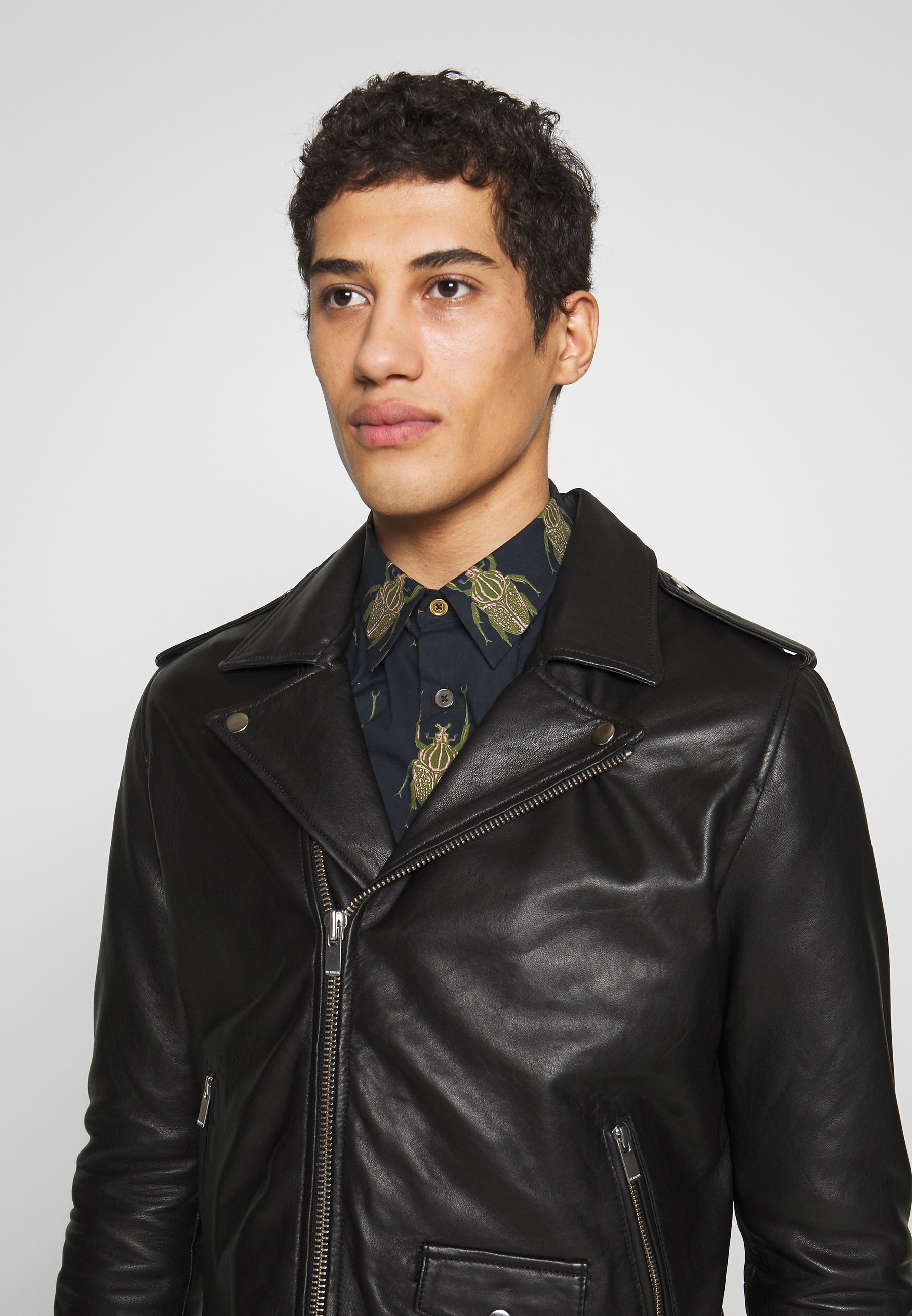 Kooples BIKER - Leather jacket - black 
