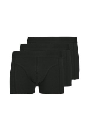 Schwarze Boxershorts im Dreierpack. Mit einem elastischen Bündchen mit geprägtem Branding, glatter Textur und körpernahem Schnitt.