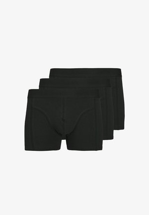 Schwarze Boxershorts im Dreierpack. Mit einem elastischen Bündchen mit geprägtem Branding, glatter Textur und körpernahem Schnitt.