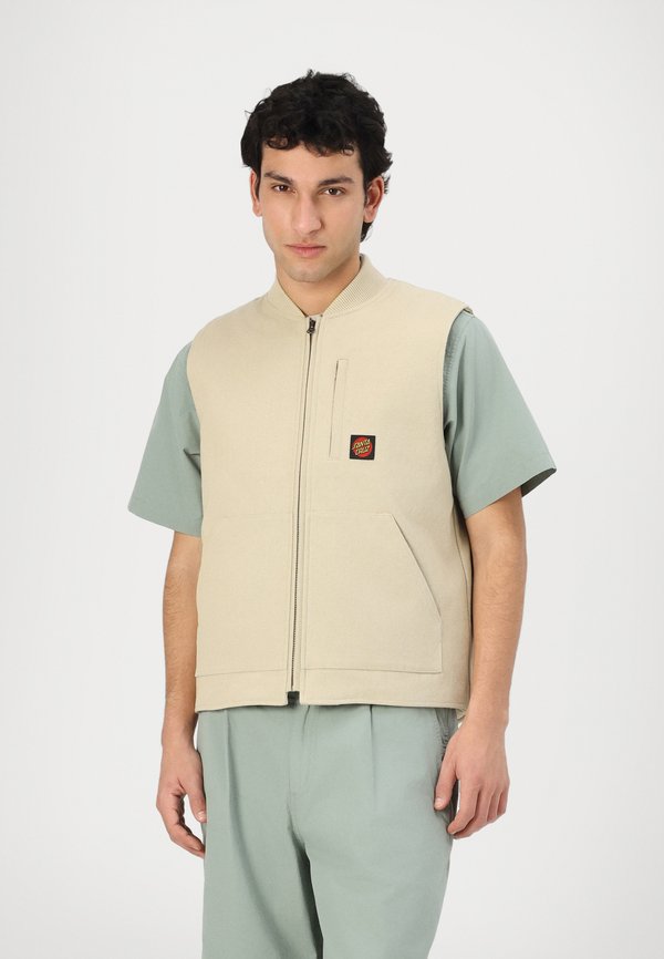 CLASSIC LABEL VEST UNISEX - Waistcoat - blond wood