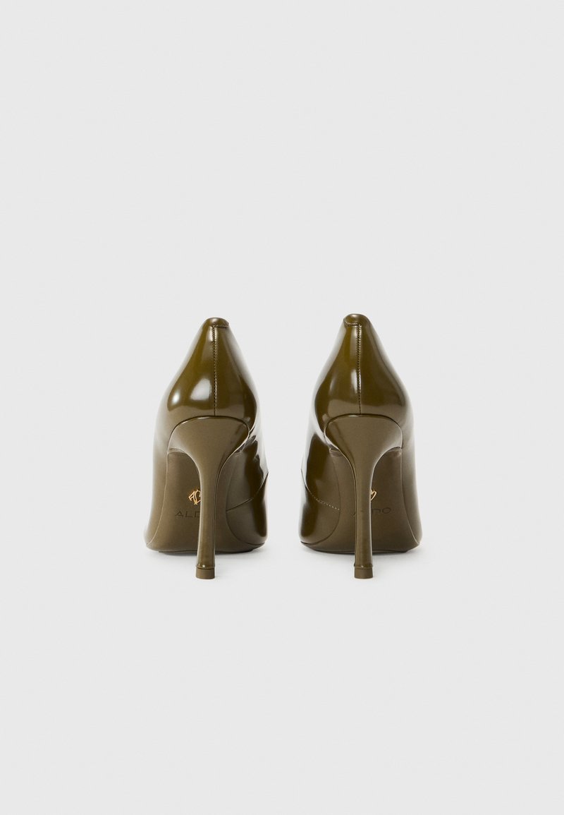 Escarpins Donna Loka à Talons Hauts - Pointure 38, Beige Olive, Simili/cuir, Plus De 7 Cm