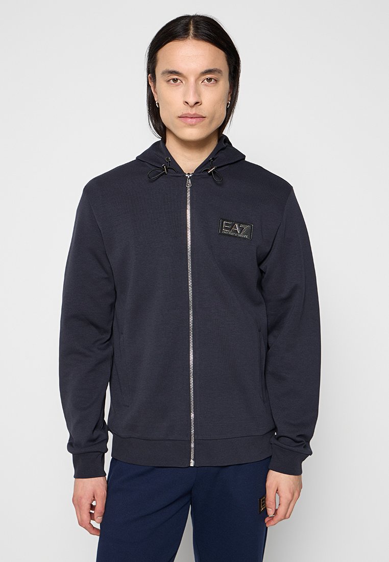 EA7 Emporio Armani Sweater met rits blauw EA7 Emporio Armani Sweater met rits blauw