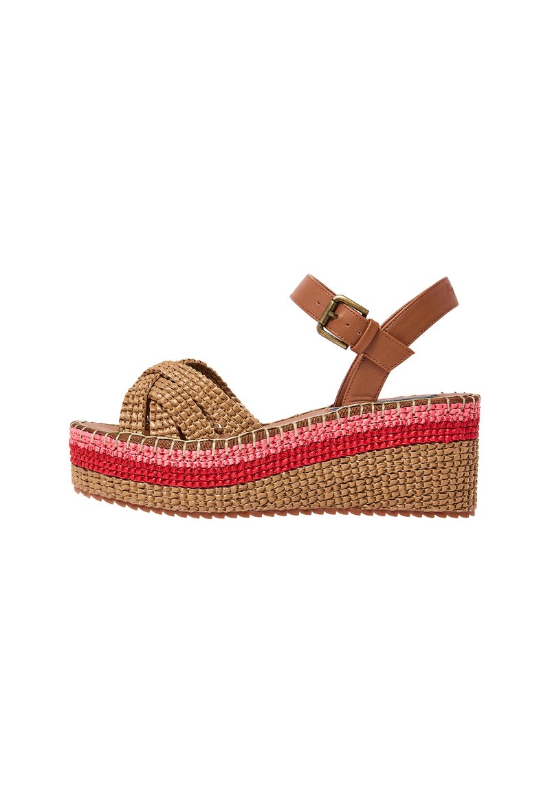 Pepe Jeans Sandalen met sleehak bruin Pepe Jeans Sandalen met sleehak bruin