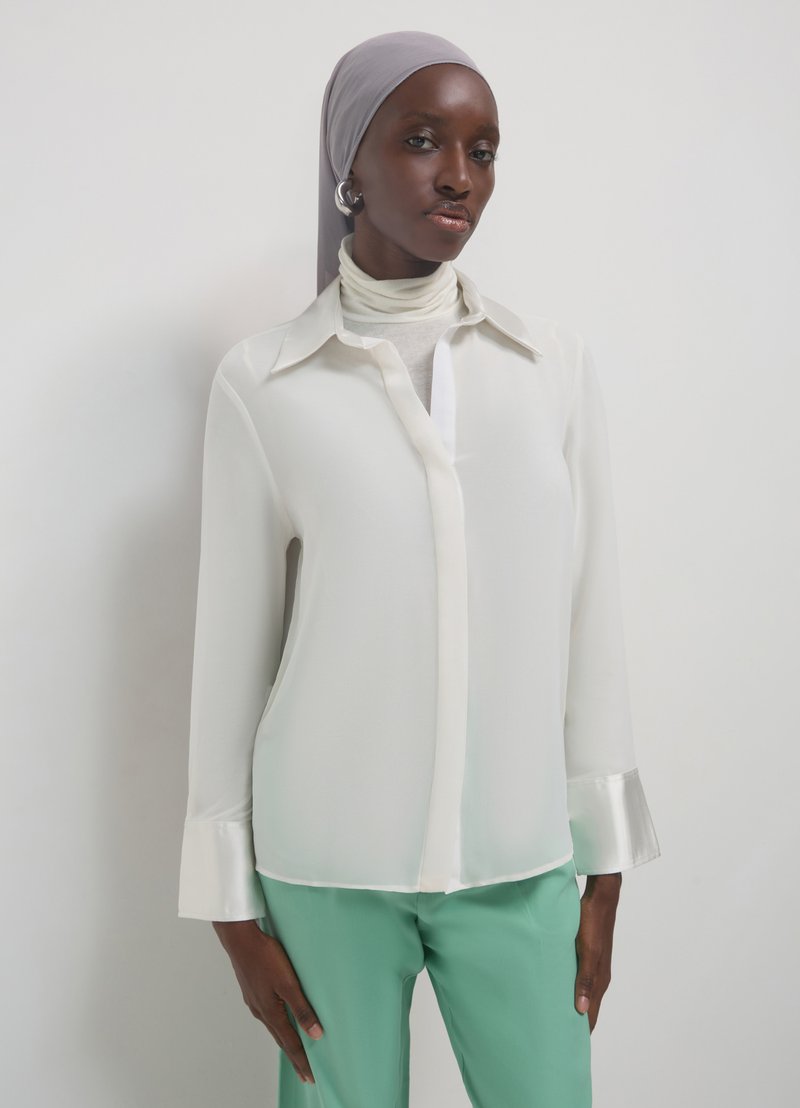 Calliope Hemdbluse - bianco lana