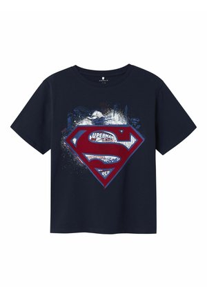SUPERMAN - Camiseta estampada - navy