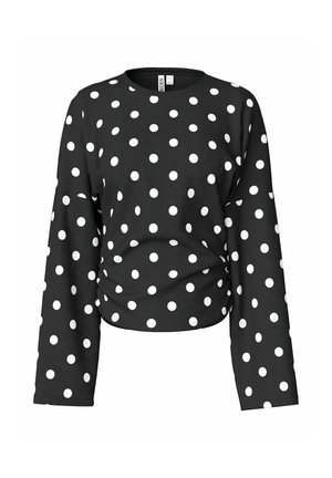 Pieces, OBERTEIL MIT LANGEN ÄRMELN PCALLI - T-shirt à manches longues - black