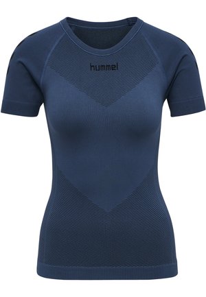 FIRST SEAMLESS  - Sports T-shirts - dark denim