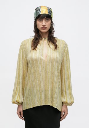 Bluză - gold coloured tones