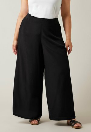 Evans WIDE LEG  - Housut - black