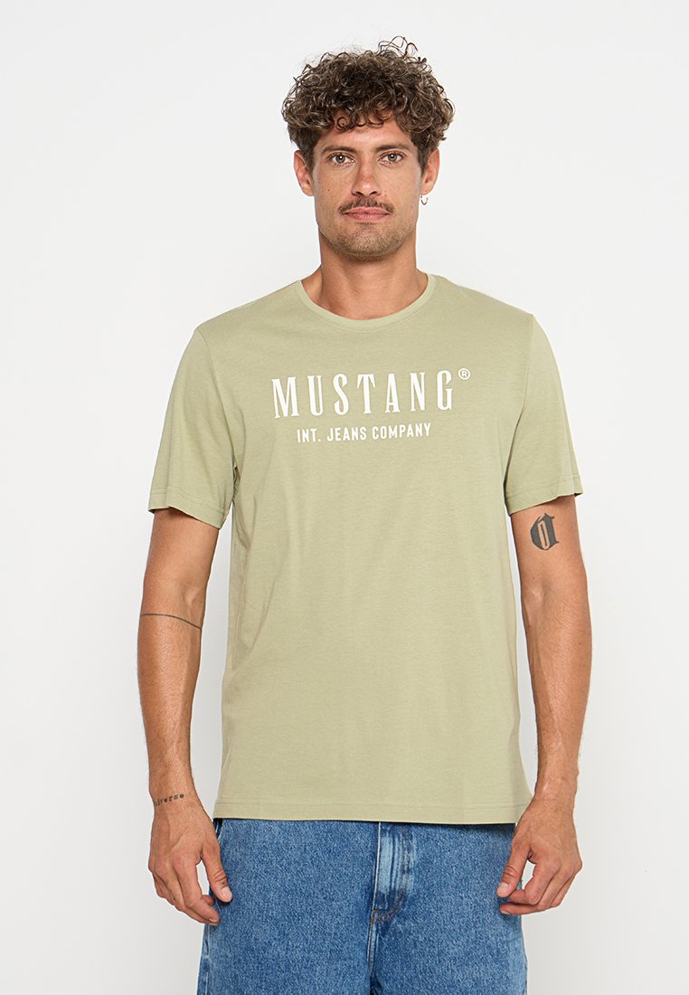 mustang T-shirt print lichtgroen mustang T-shirt print lichtgroen