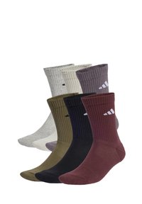 NEWLOGOCRW 6PACK - Chaussettes de sport - olive strata grey strata alumina aurora ruby