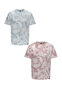 Unselected, hellblau rot