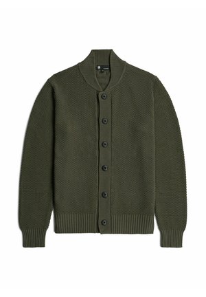 G-STAR, HONEY COMB STRUCTURE CARDIGAN - Strickjacke - asfalt