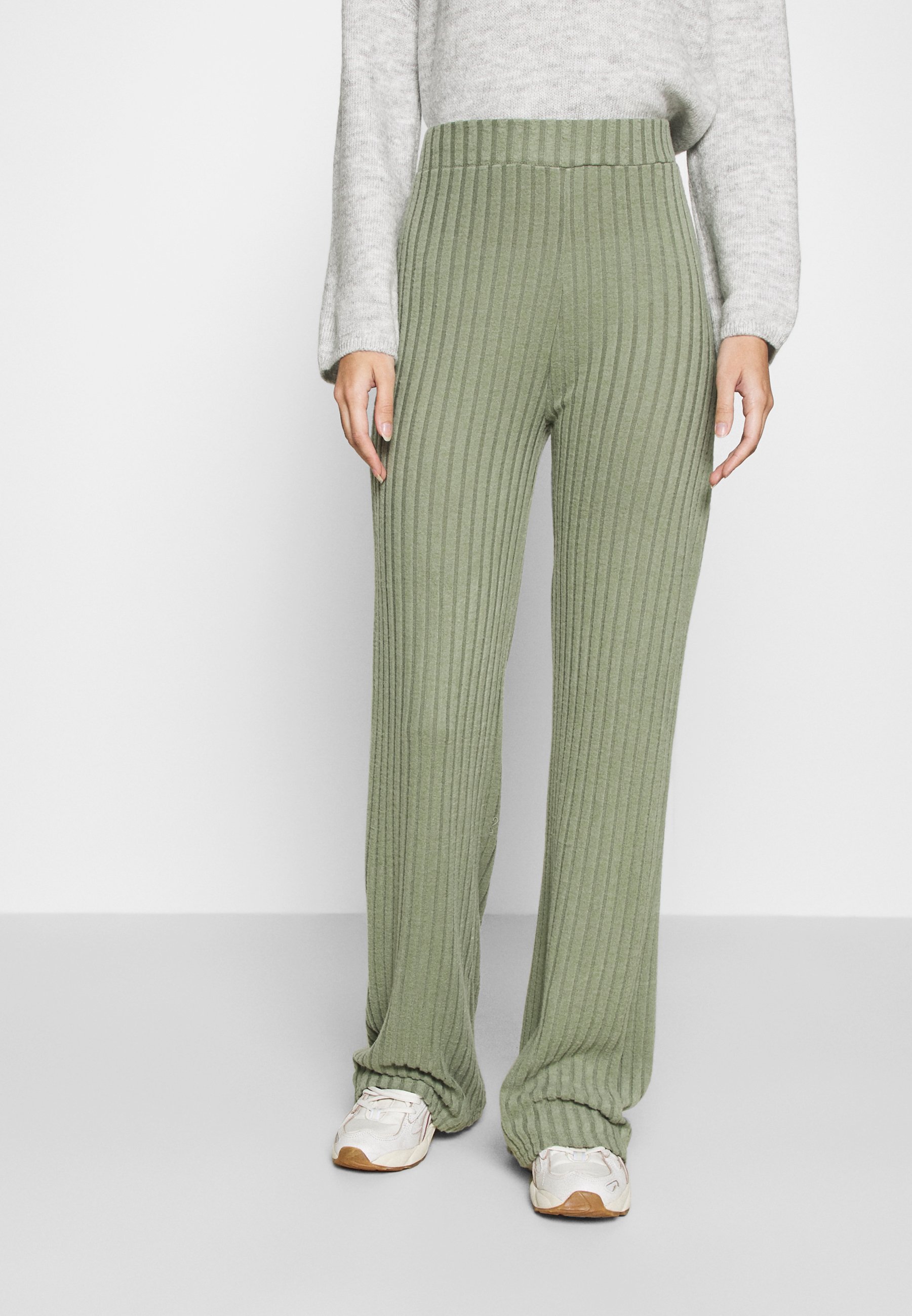 ONLY ONLVICKIE WIDE LEG PANT - Broek - sea spray/Lichtgroen - Zalando.nl