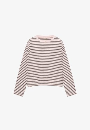 PULL&BEAR, LONG SLEEVE BOXY FIT - T-SHIRT - Hosszú ujjú felső - light pink