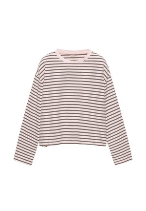 PULL&BEAR, LONG SLEEVE BOXY FIT - T-SHIRT - T-shirt à manches longues - light pink