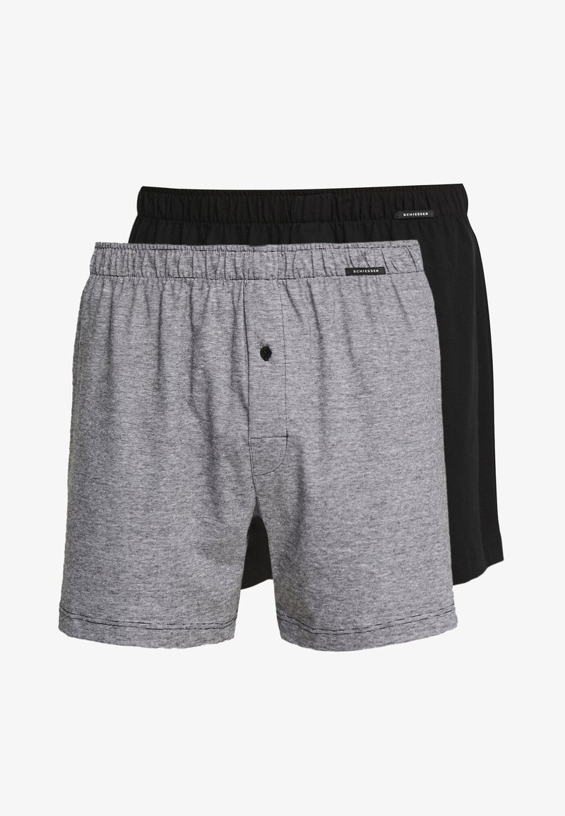 Schiesser 2 PACK - Boxer - black/grey