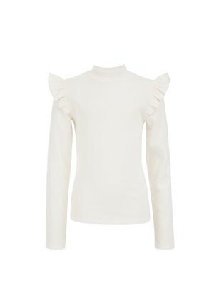 GERIBD MET RUCHES - T-shirt à manches longues - white