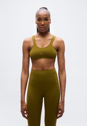 ZENVY BRA - Sujetadores deportivos con sujeción ligera - olive flak/white