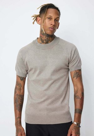 À MANCHE COURTE - T-shirt basique - marron