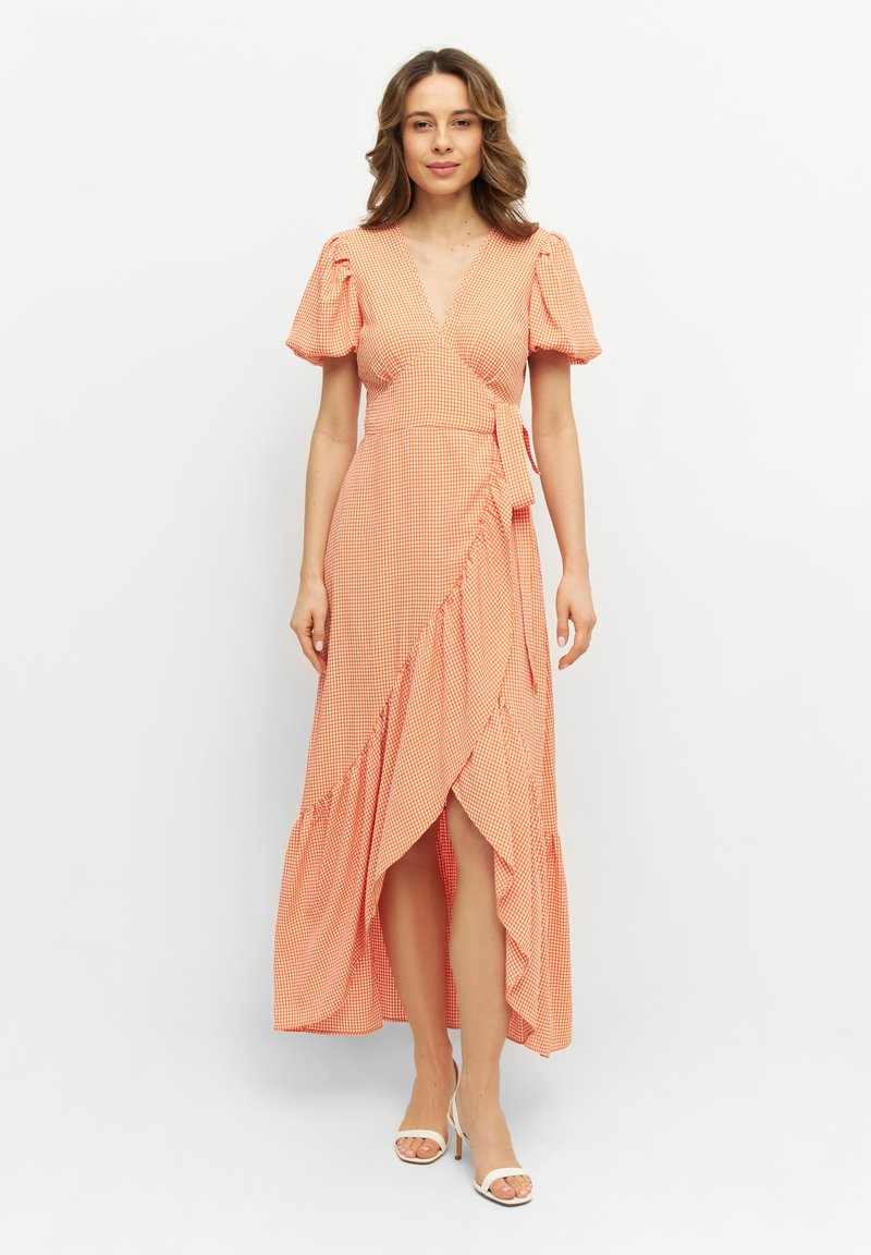 Laurella MEDIOLAN Maxi dress orange/burnt orange denim Zalando.ie