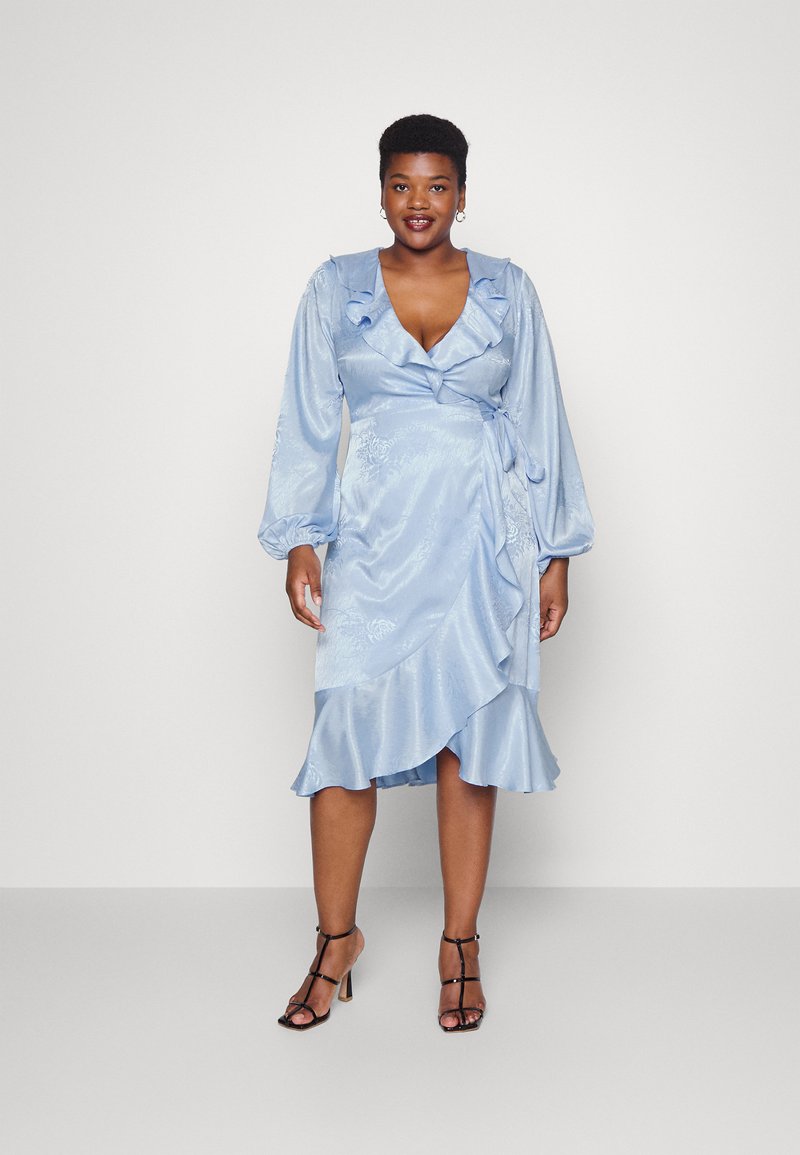 IN THE STYLE CURVE WRAP MIDI WEDDING GUEST Cocktailkjole / festkjole