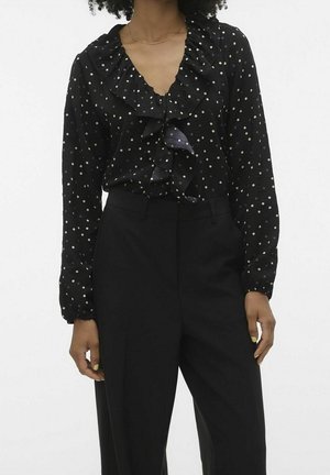 Blouse - mottled black