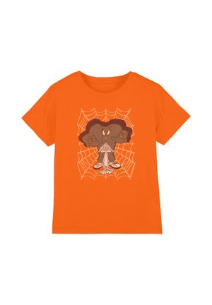 Cotton Soul, LOONEY TUNES BEING WATCHED UNISEX - Print T-shirt - orange