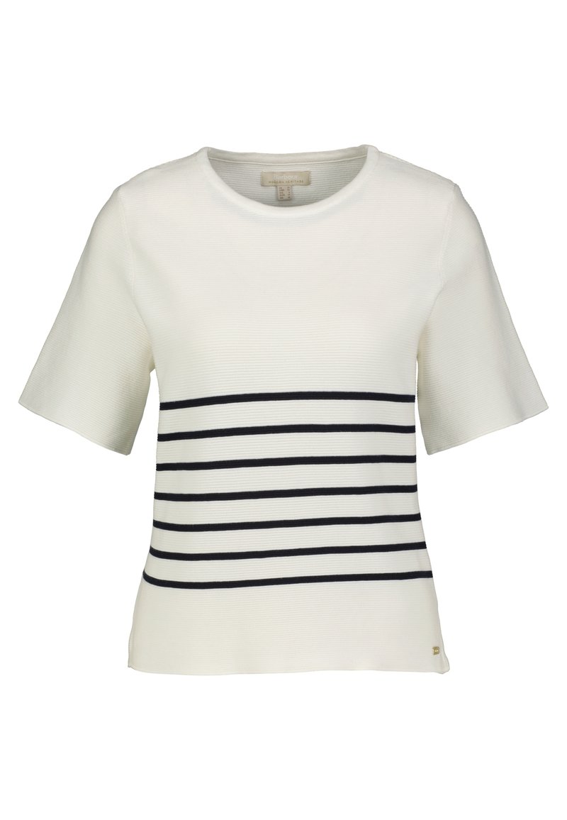 Barbour T-shirt print lichtgrijs