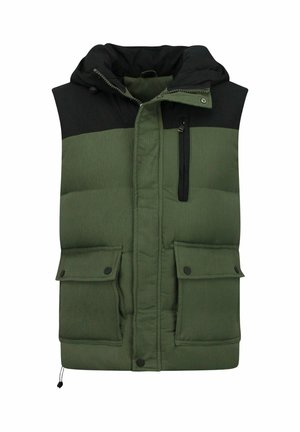 Bodywarmer - zwart/groen