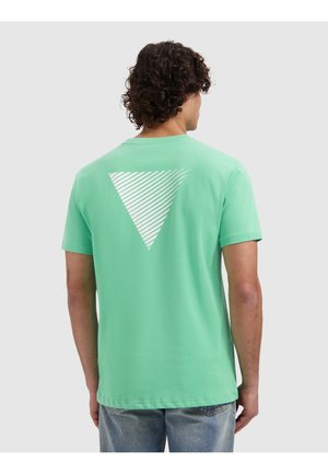 REGULAR FIT CREWNECK  - Print T-shirt - emerald