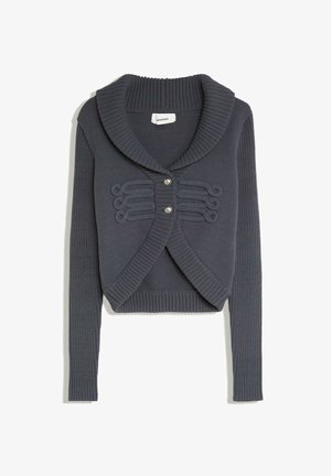 Bershka, RIBBED MILITARY JACKET - Gilet - grey