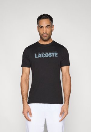 DOUBLE - Sport T-Shirt - black/aphylla