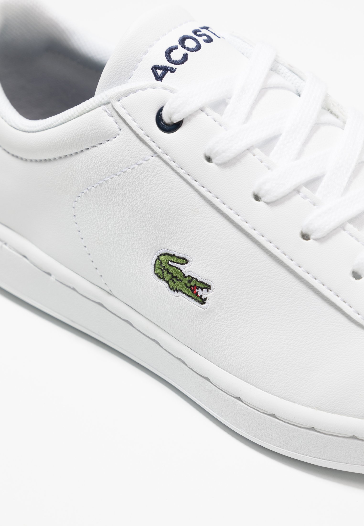 Lacoste CARNABY EVO - Baskets basses - white/navy/blanc - ZALANDO.FR