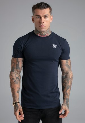 SIKSILK ESSENTIALS - Basic póló - navy