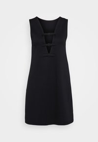 ONLAMEL REVERSIBLE BOW DRESS  - Trikotāžas kleita - black
