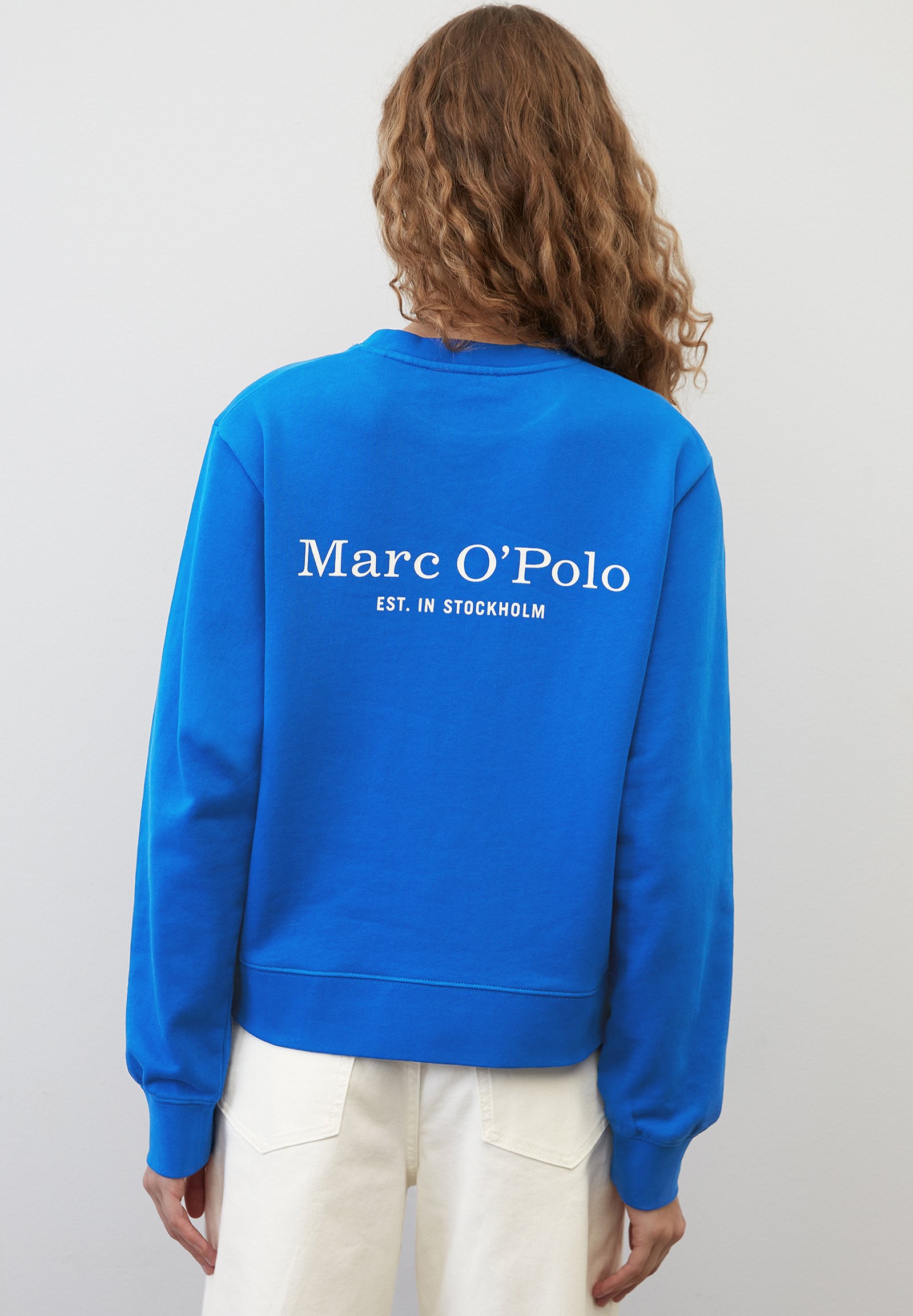Marc O'Polo LOGO REGULAR - Sweatshirt - vibrant blue/bleu - ZALANDO.FR