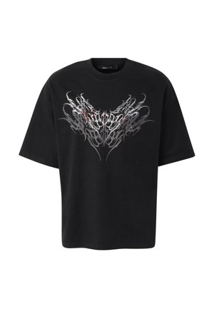 FAVELA, GORE CHROME TRIBAL T-SHIRT - T-shirt imprimé - black