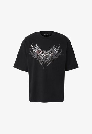 FAVELA, GORE CHROME TRIBAL T-SHIRT - T-shirt imprimé - black