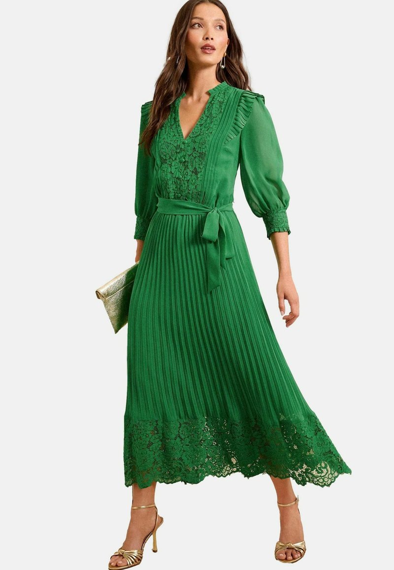 Love & Roses REGULAR FIT - 3/4 SLEEVE MIDI - Vestito casual - green